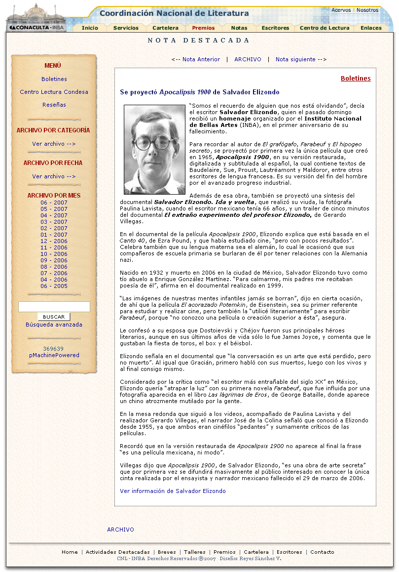 coordinacion nacional literatura