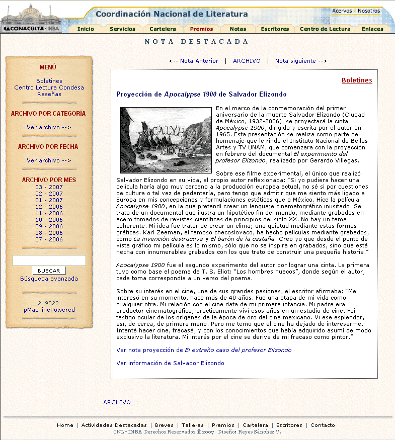 coordinacion nacional literatura