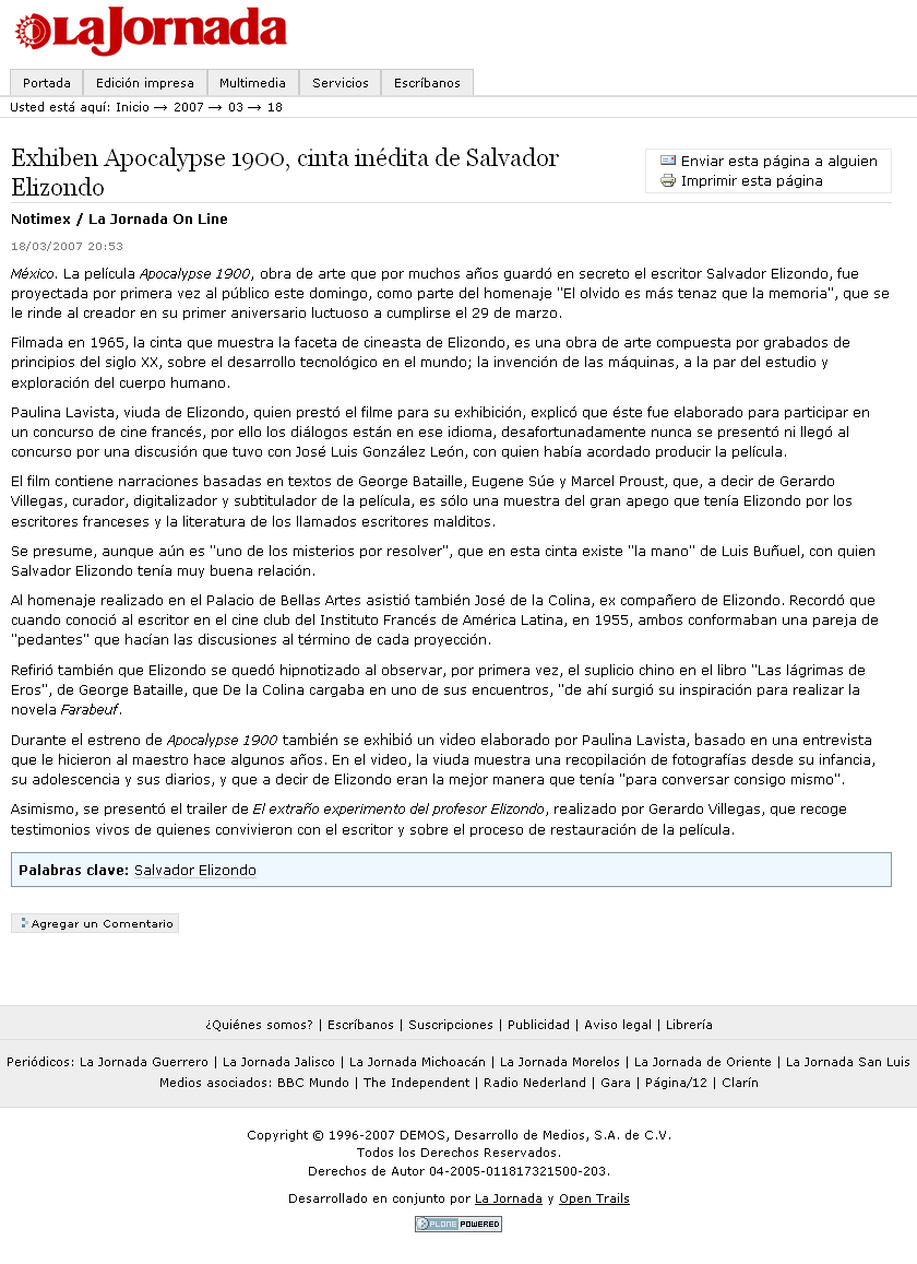 muestran en documental