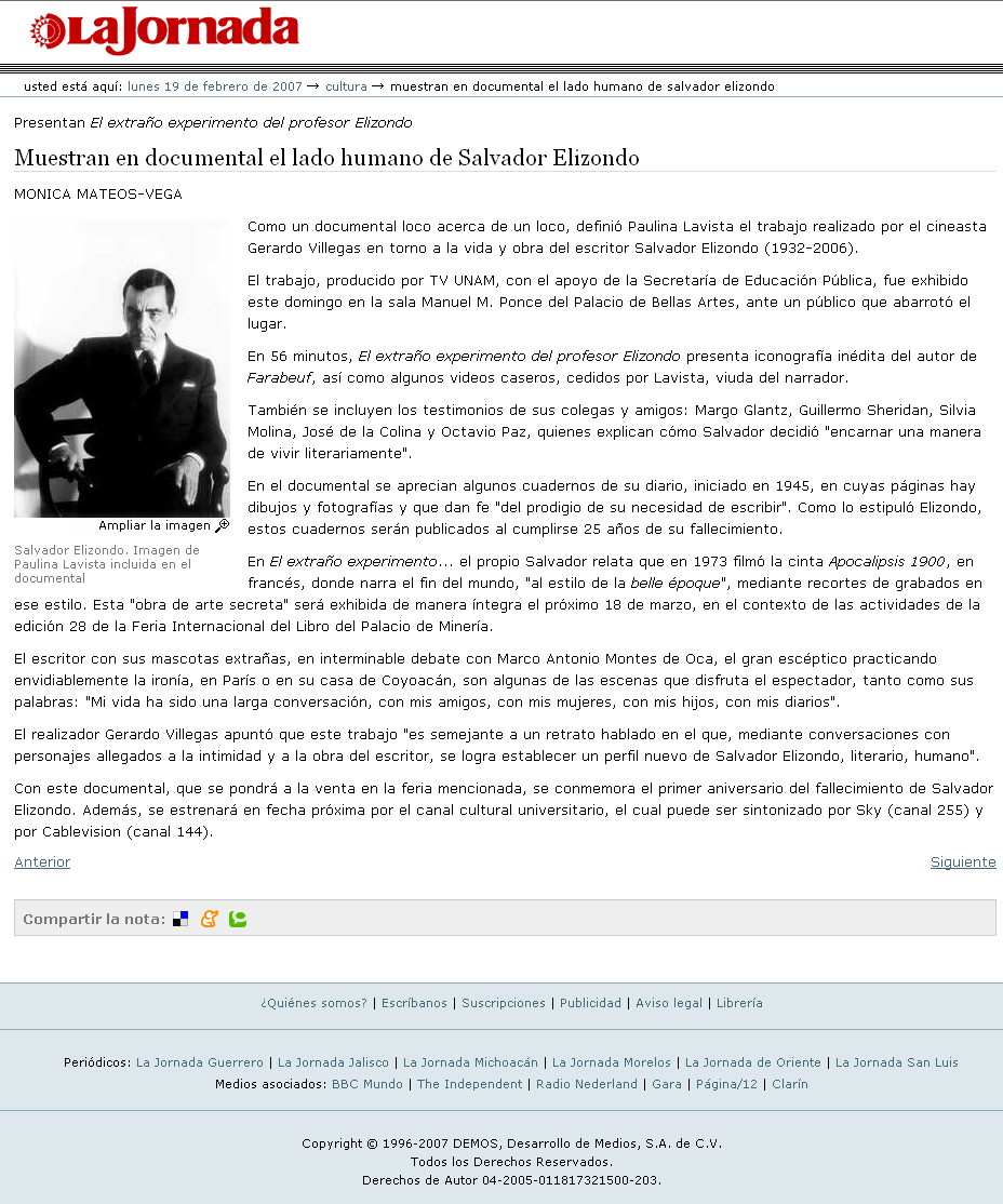 muestran en documental