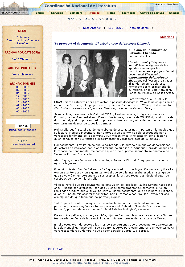 coordinacion nacional literatura